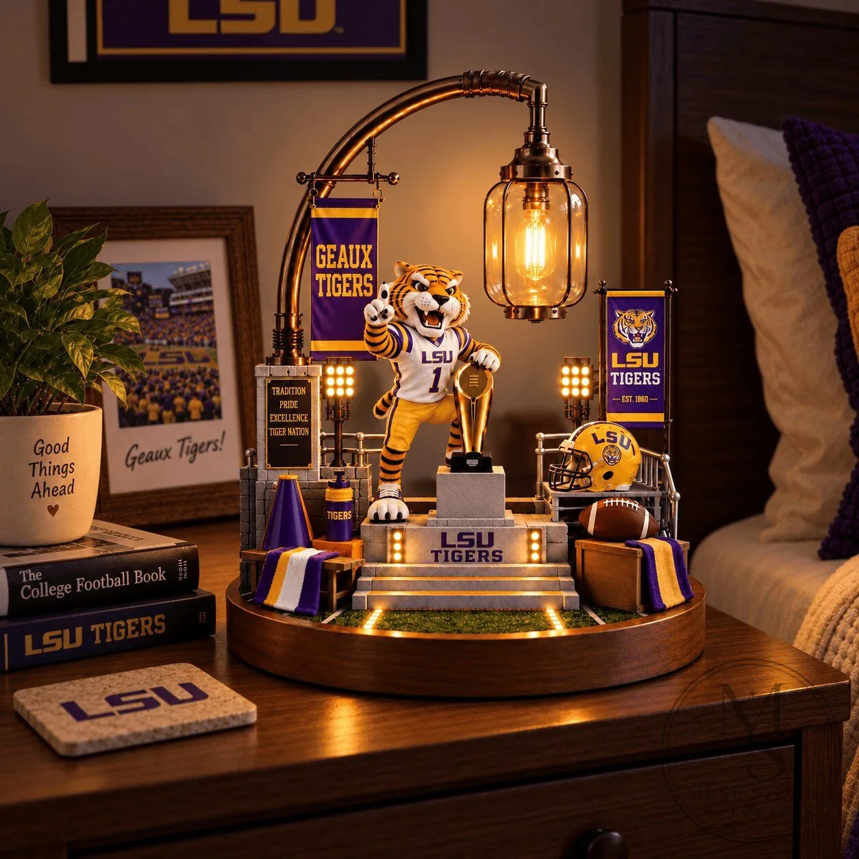 Louisiana State University Tigers Football Championship Table Lamp