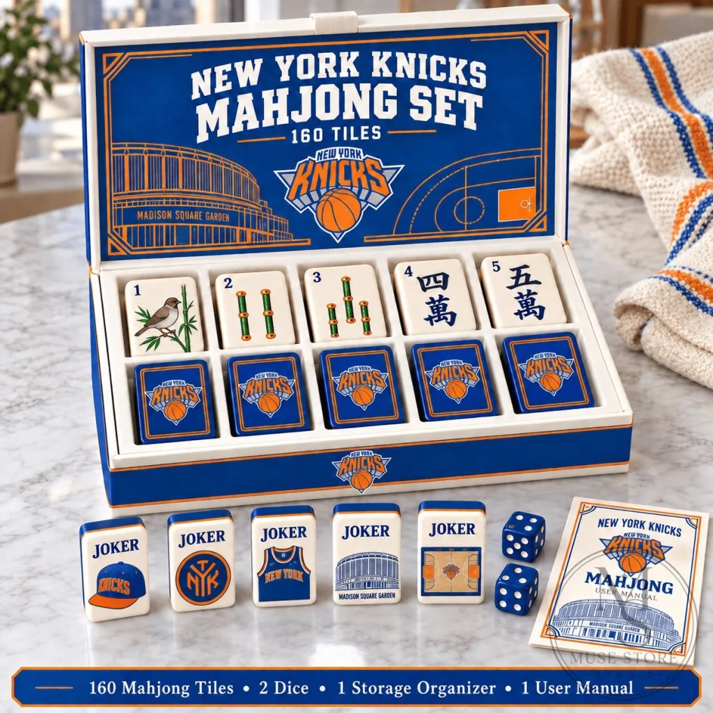 New York Knicks Mahjong Game Set with 160 Tiles and Dice New York Knicks Mahjong Game Set with 160 Tiles and Dice