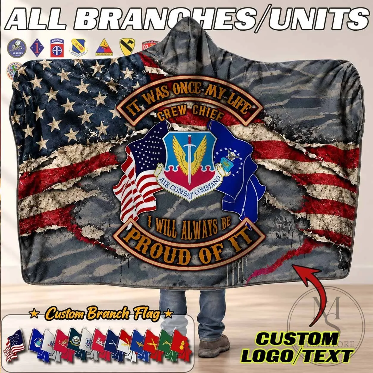 United States Army 101st Airborne Division Distressed Flag Hooded Blanket 13 United States Army 101st Airborne Division Distressed Flag Hooded Blanket