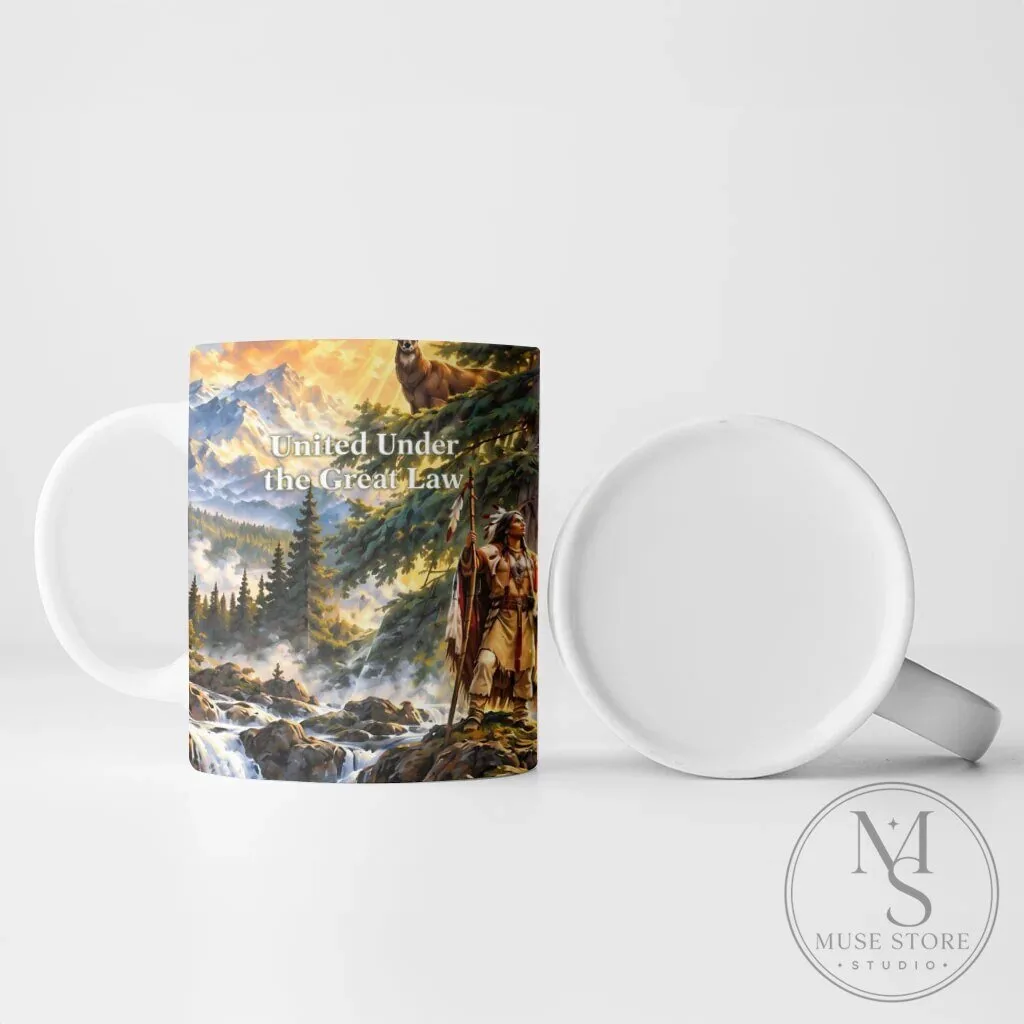 Iroquois We Do Not Inherit The Earth Native American Nature Art Ceramic Mug 12 Iroquois We Do Not Inherit The Earth Native American Nature Art Ceramic Mug