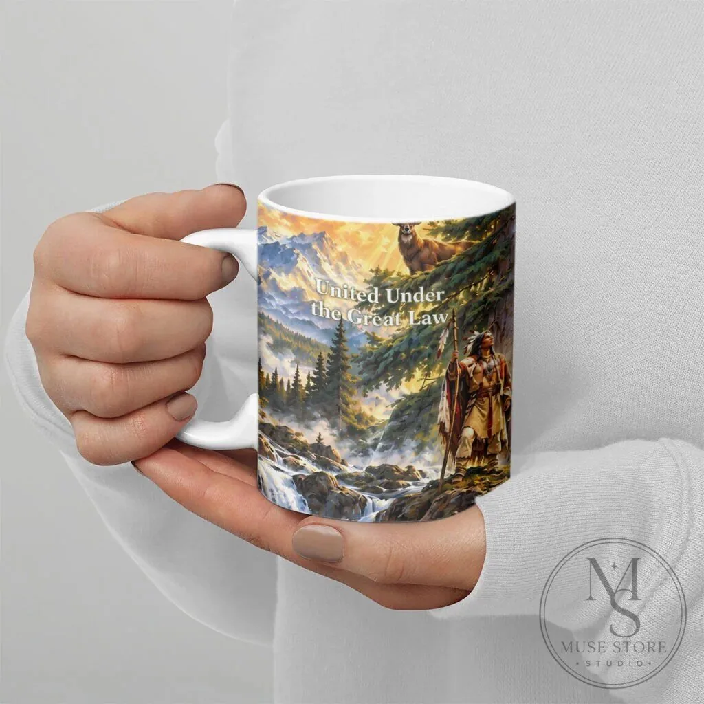 Iroquois We Do Not Inherit The Earth Native American Nature Art Ceramic Mug 15 Iroquois We Do Not Inherit The Earth Native American Nature Art Ceramic Mug