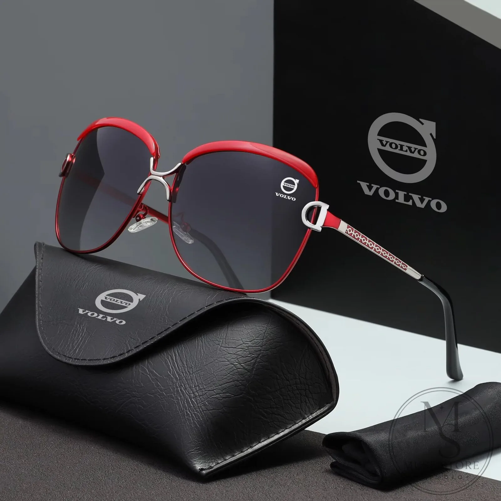 Volvo Red Frame Polarized UV400 Fashion Women's Sunglasses