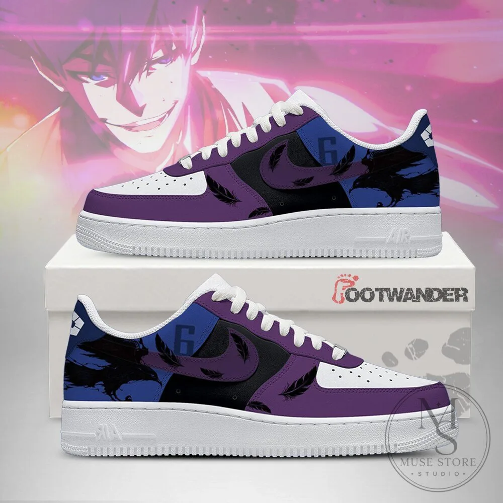 Tabito Karasu Blue Lock Anime Character Design Custom Sneakers