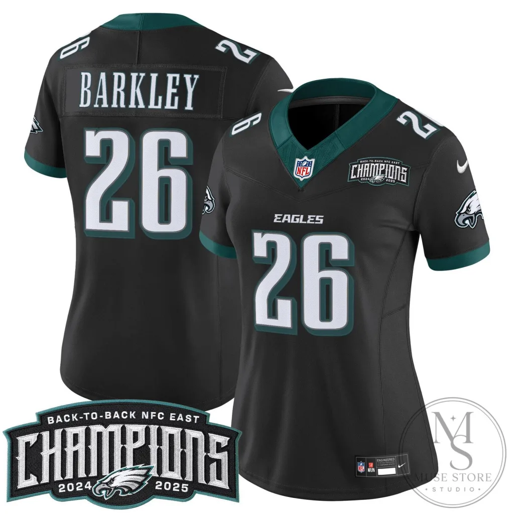 Philadelphia Eagles Back-to-Back NFC East Champions Saquon Barkley Football Jersey Philadelphia Eagles Back-to-Back NFC East Champions Saquon Barkley Football Jersey