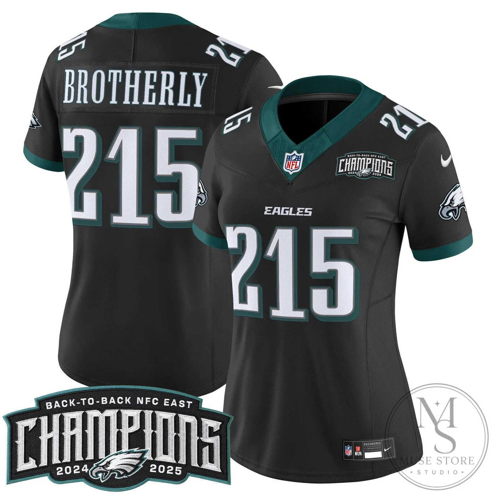 Philadelphia Eagles Back-to-Back NFC East Champions Saquon Barkley Football Jersey 66 Philadelphia Eagles Back-to-Back NFC East Champions Saquon Barkley Football Jersey