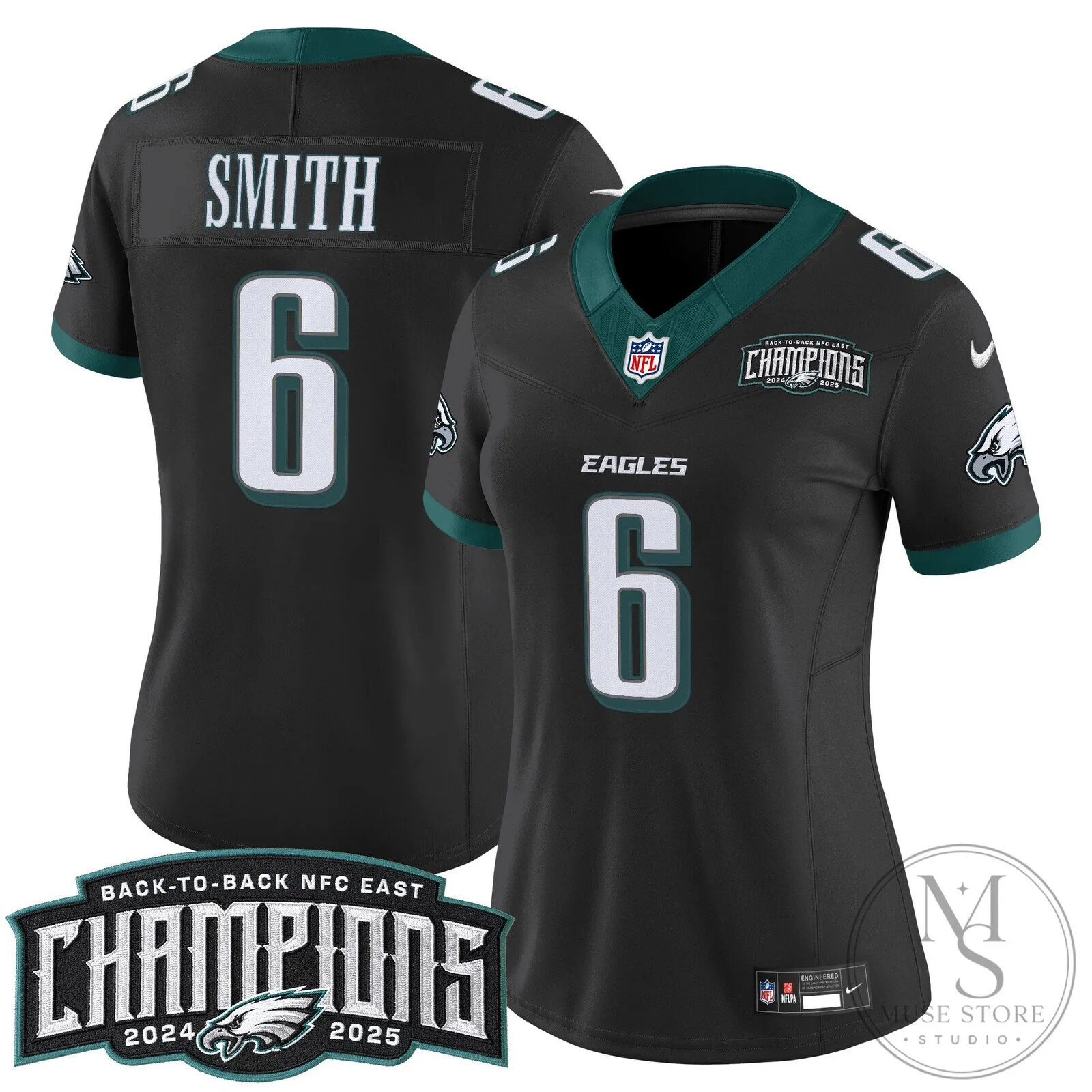 Philadelphia Eagles Back-to-Back NFC East Champions Saquon Barkley Football Jersey 69 Philadelphia Eagles Back-to-Back NFC East Champions Saquon Barkley Football Jersey