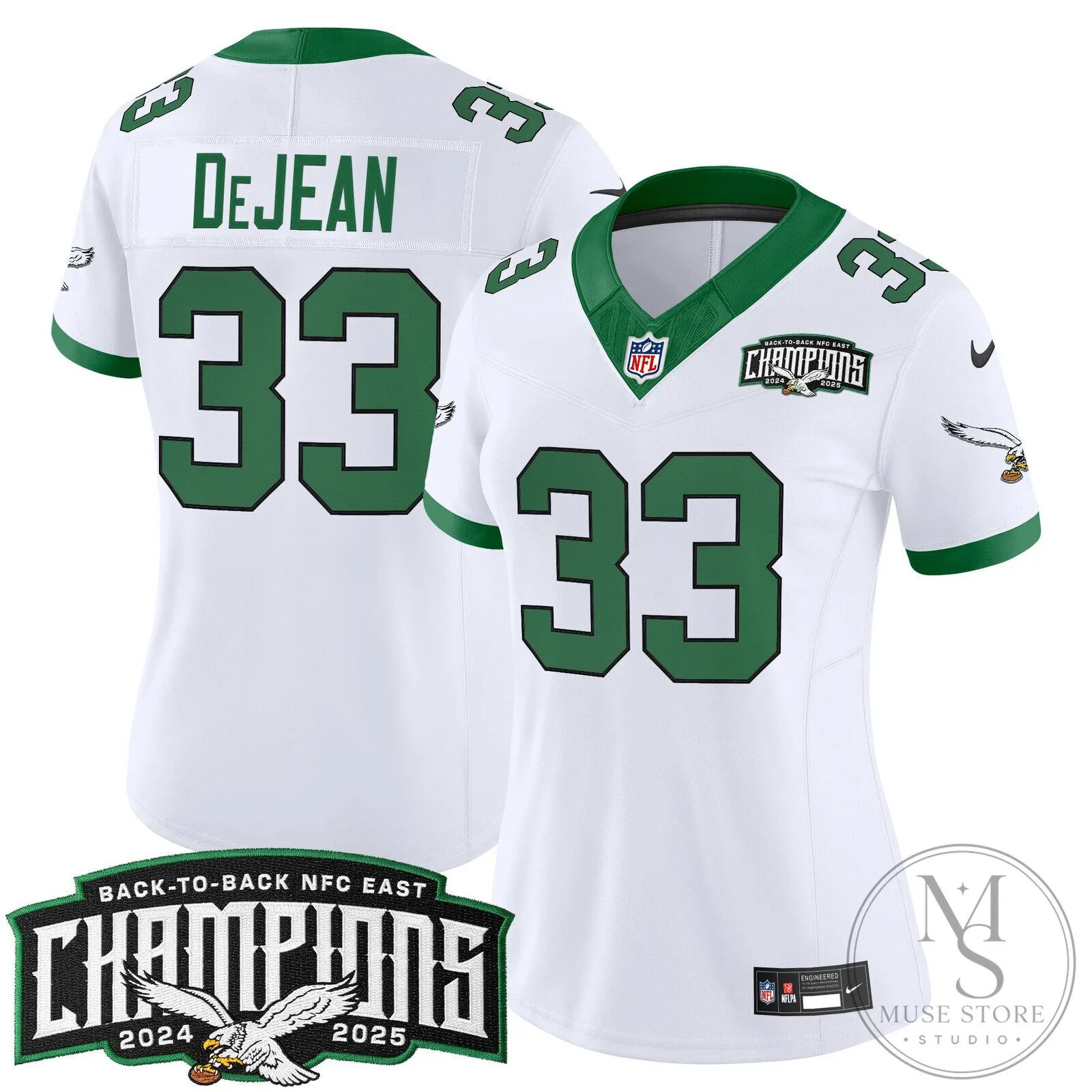 Philadelphia Eagles Back-to-Back NFC East Champions Saquon Barkley Football Jersey 75 Philadelphia Eagles Back-to-Back NFC East Champions Saquon Barkley Football Jersey