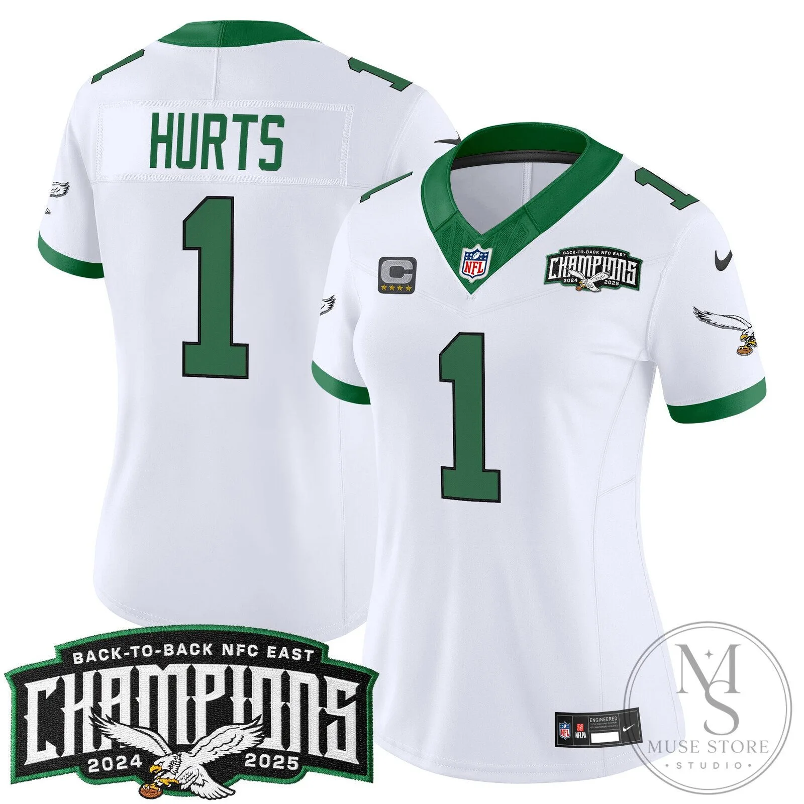 Philadelphia Eagles Back-to-Back NFC East Champions Saquon Barkley Football Jersey 77 Philadelphia Eagles Back-to-Back NFC East Champions Saquon Barkley Football Jersey