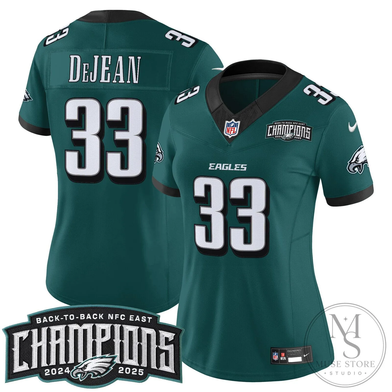 Philadelphia Eagles Back-to-Back NFC East Champions Saquon Barkley Football Jersey 85 Philadelphia Eagles Back-to-Back NFC East Champions Saquon Barkley Football Jersey