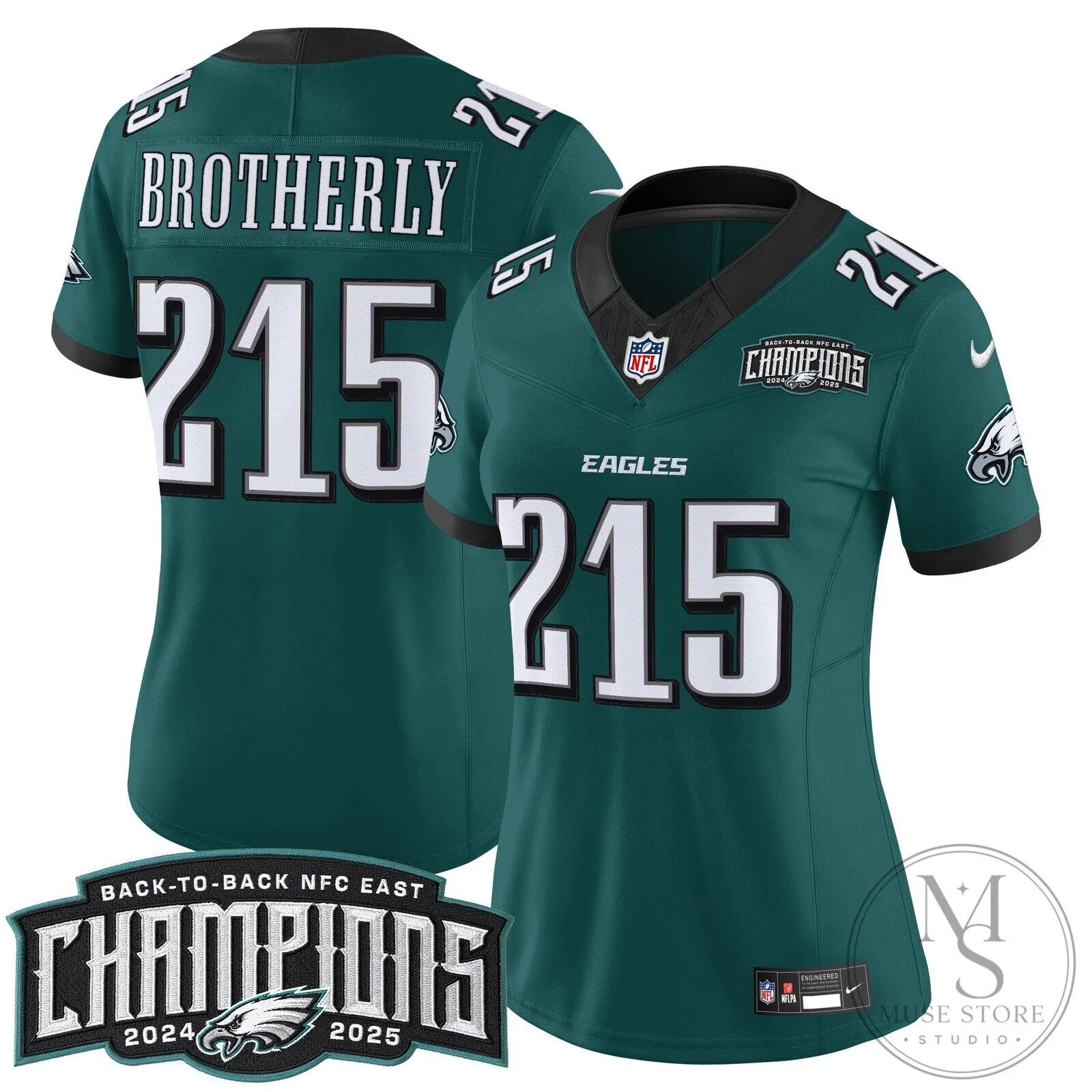 Philadelphia Eagles Back-to-Back NFC East Champions Saquon Barkley Football Jersey 86 Philadelphia Eagles Back-to-Back NFC East Champions Saquon Barkley Football Jersey