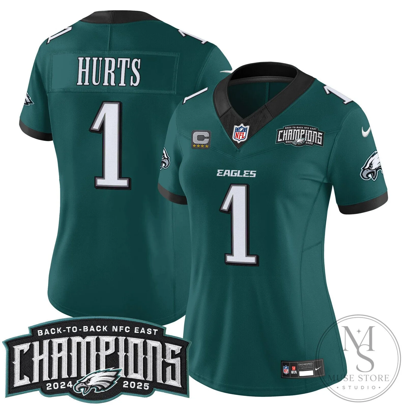 Philadelphia Eagles Back-to-Back NFC East Champions Saquon Barkley Football Jersey 87 Philadelphia Eagles Back-to-Back NFC East Champions Saquon Barkley Football Jersey