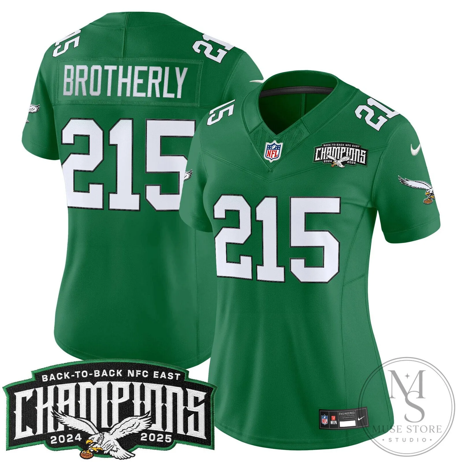 Philadelphia Eagles Back-to-Back NFC East Champions Saquon Barkley Football Jersey 116 Philadelphia Eagles Back-to-Back NFC East Champions Saquon Barkley Football Jersey