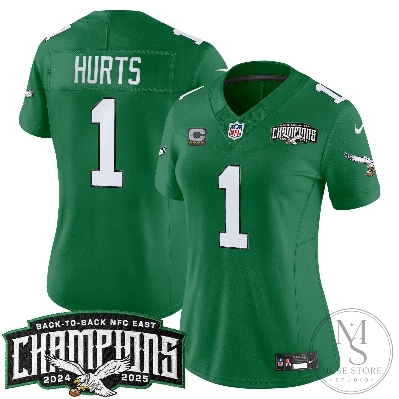 Philadelphia Eagles Back-to-Back NFC East Champions Saquon Barkley Football Jersey 117 Philadelphia Eagles Back-to-Back NFC East Champions Saquon Barkley Football Jersey