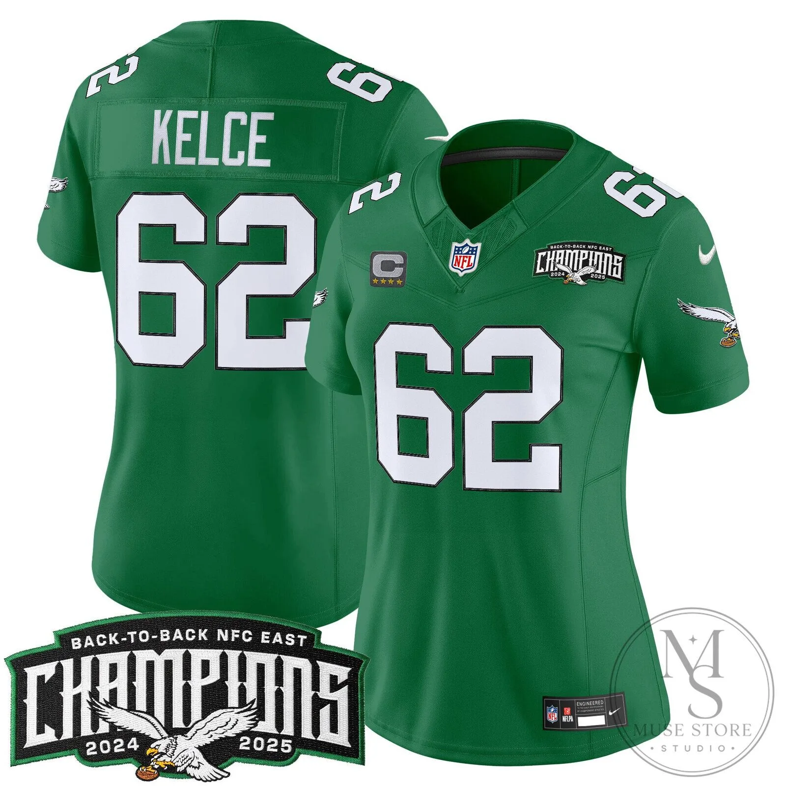 Philadelphia Eagles Back-to-Back NFC East Champions Saquon Barkley Football Jersey 118 Philadelphia Eagles Back-to-Back NFC East Champions Saquon Barkley Football Jersey
