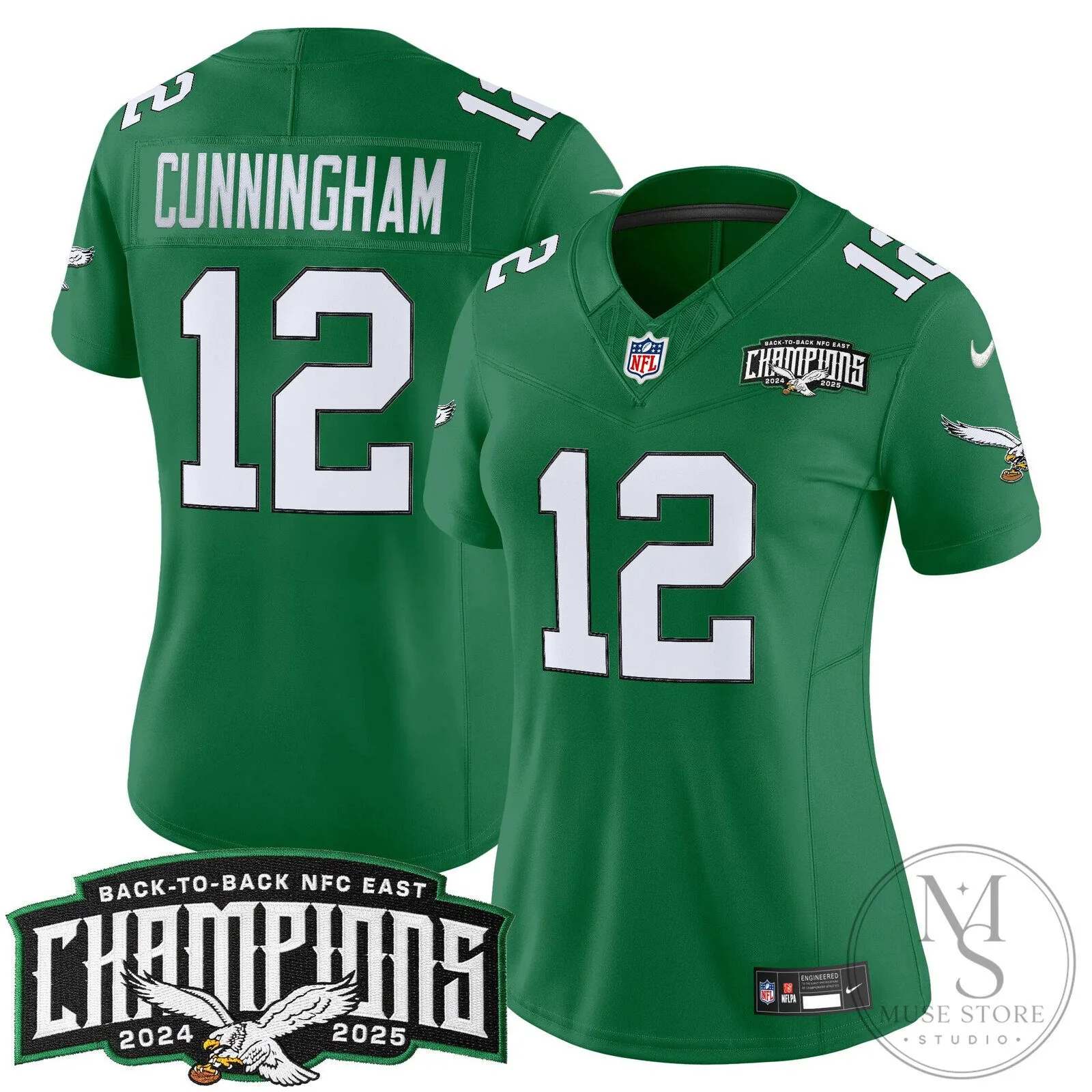 Philadelphia Eagles Back-to-Back NFC East Champions Saquon Barkley Football Jersey 120 Philadelphia Eagles Back-to-Back NFC East Champions Saquon Barkley Football Jersey