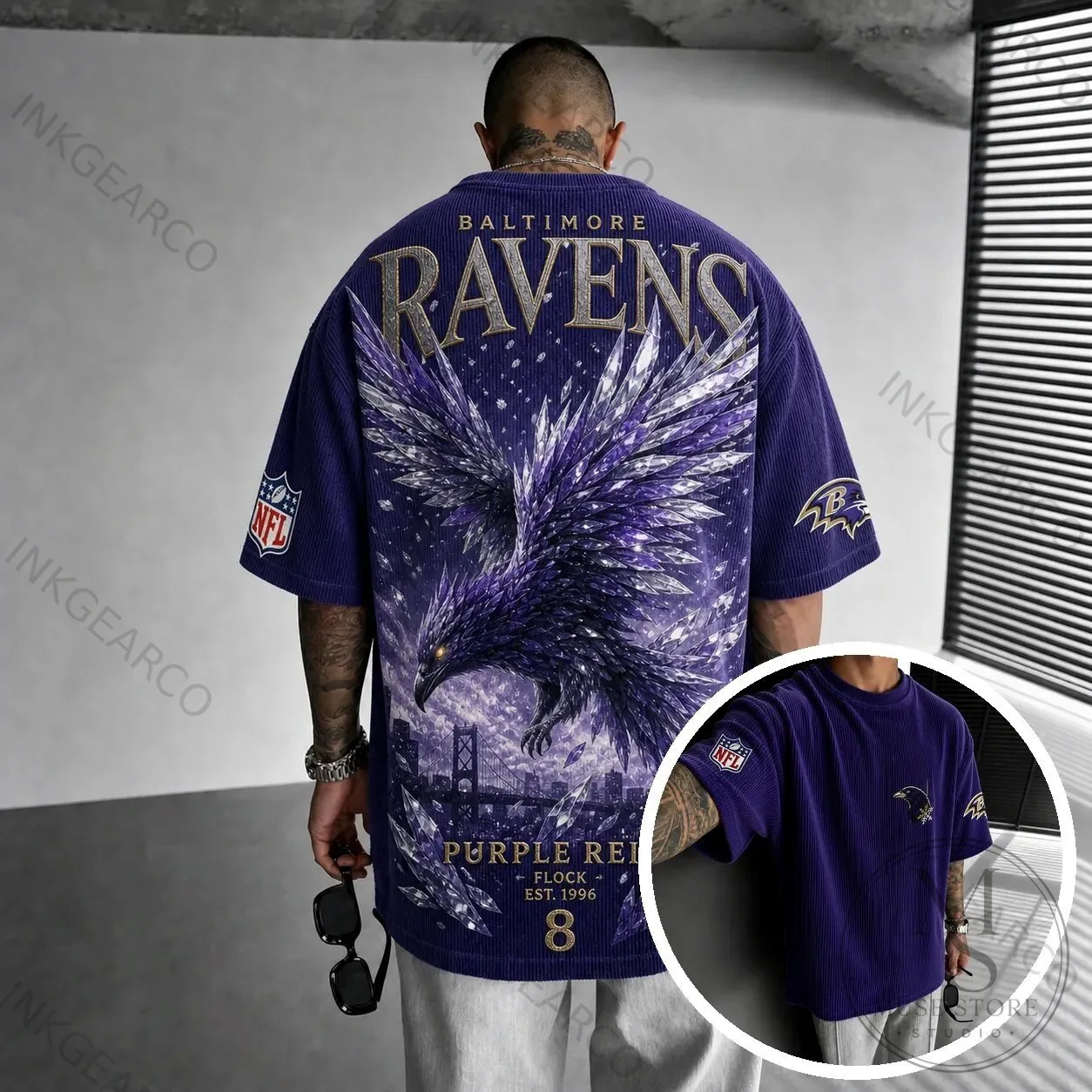 Baltimore Ravens NFL Football Team Purple Reign T-Shirt 2 Baltimore Ravens NFL Football Team Purple Reign T-Shirt