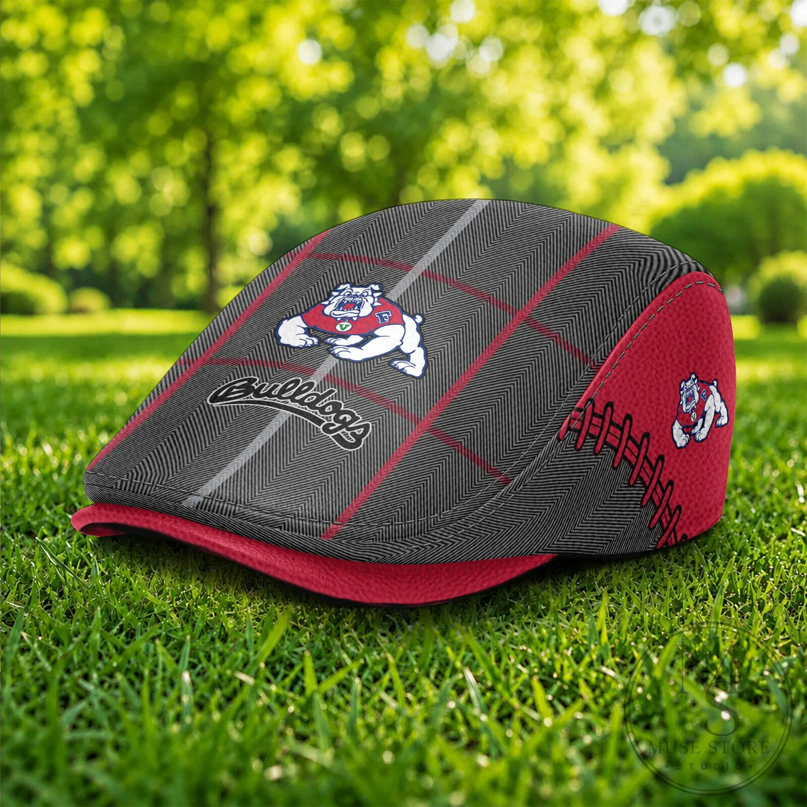 Fresno State Bulldogs NCAA Flat Cap, Golf Cap, Driving Cap 7 Fresno State Bulldogs NCAA Flat Cap, Golf Cap, Driving Cap