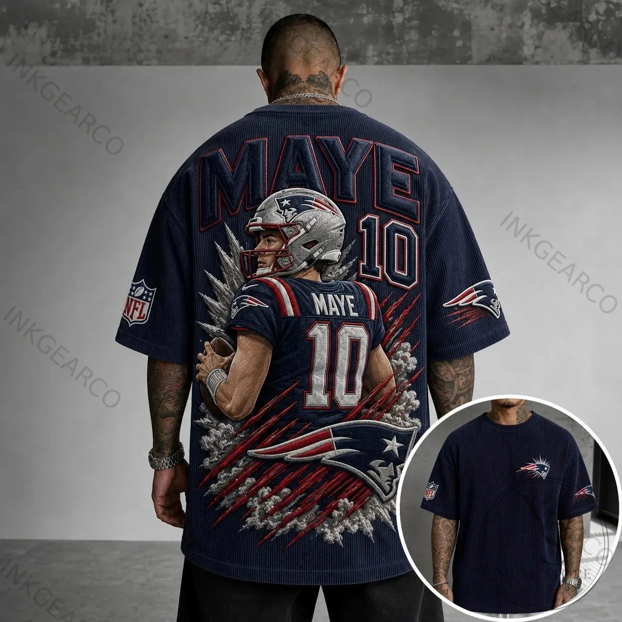 New England Patriots Christian Barmore American Football Player T-Shirt 1 New England Patriots Christian Barmore American Football Player T-Shirt