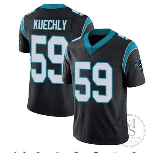Luke Kuechly Carolina Panthers Black Football Jersey with Number 59