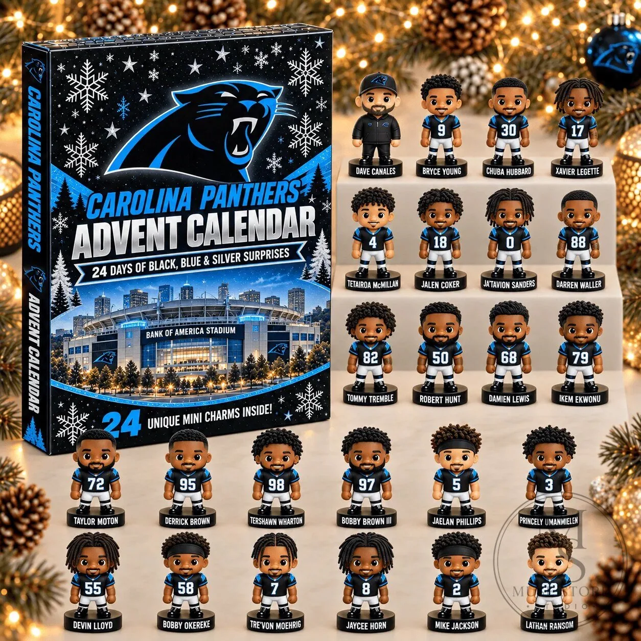 Carolina Panthers NFL Football Team Advent Calendar