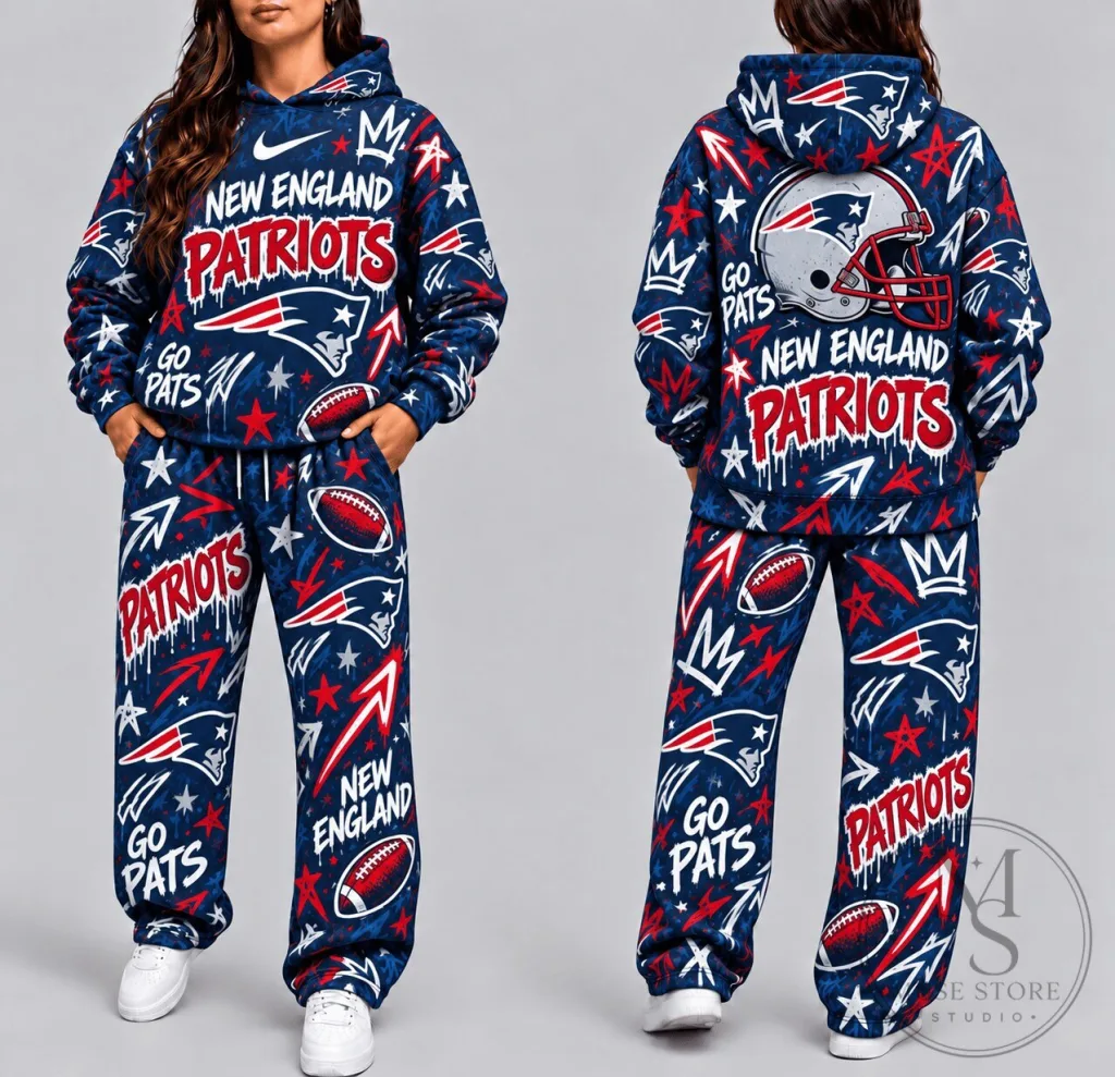 New England Patriots Graffiti Art All-Over Print Hoodie New England Patriots Graffiti Art All-Over Print Hoodie