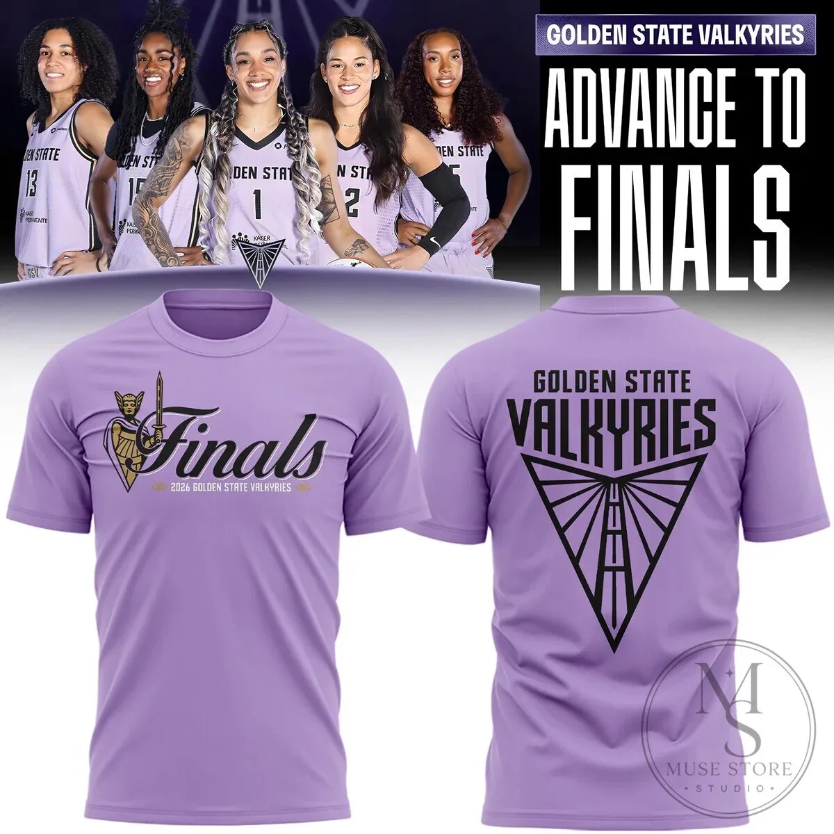 Golden State Valkyries 2026 Finals Advance To Finals Basketball T-Shirt