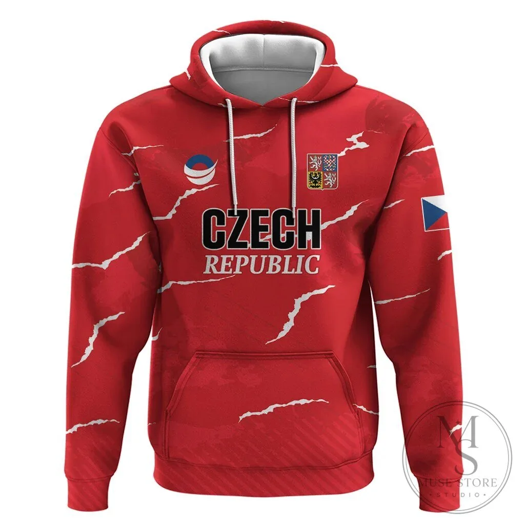 Czech Republic National Handball Team Red Hoodie 1 Czech Republic National Handball Team Red Hoodie