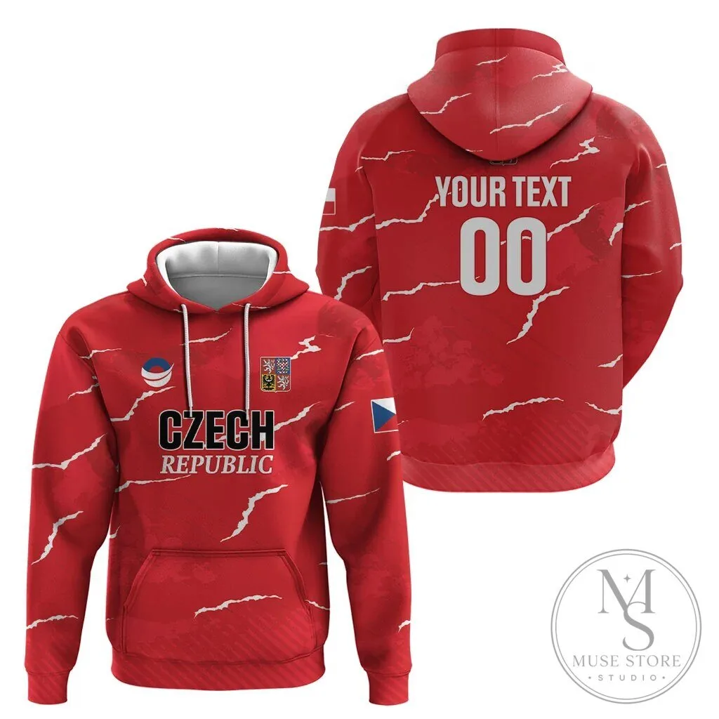 Czech Republic National Handball Team Red Hoodie 12 Czech Republic National Handball Team Red Hoodie