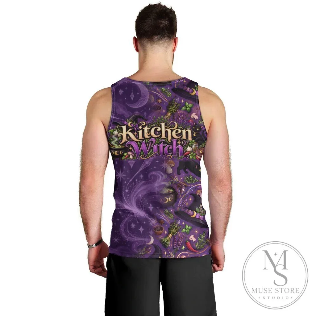 Kitchen Witch Mystical Magic Herb Cauldron Black Cat All Over Print Tank Top 10 Kitchen Witch Mystical Magic Herb Cauldron Black Cat All Over Print Tank Top