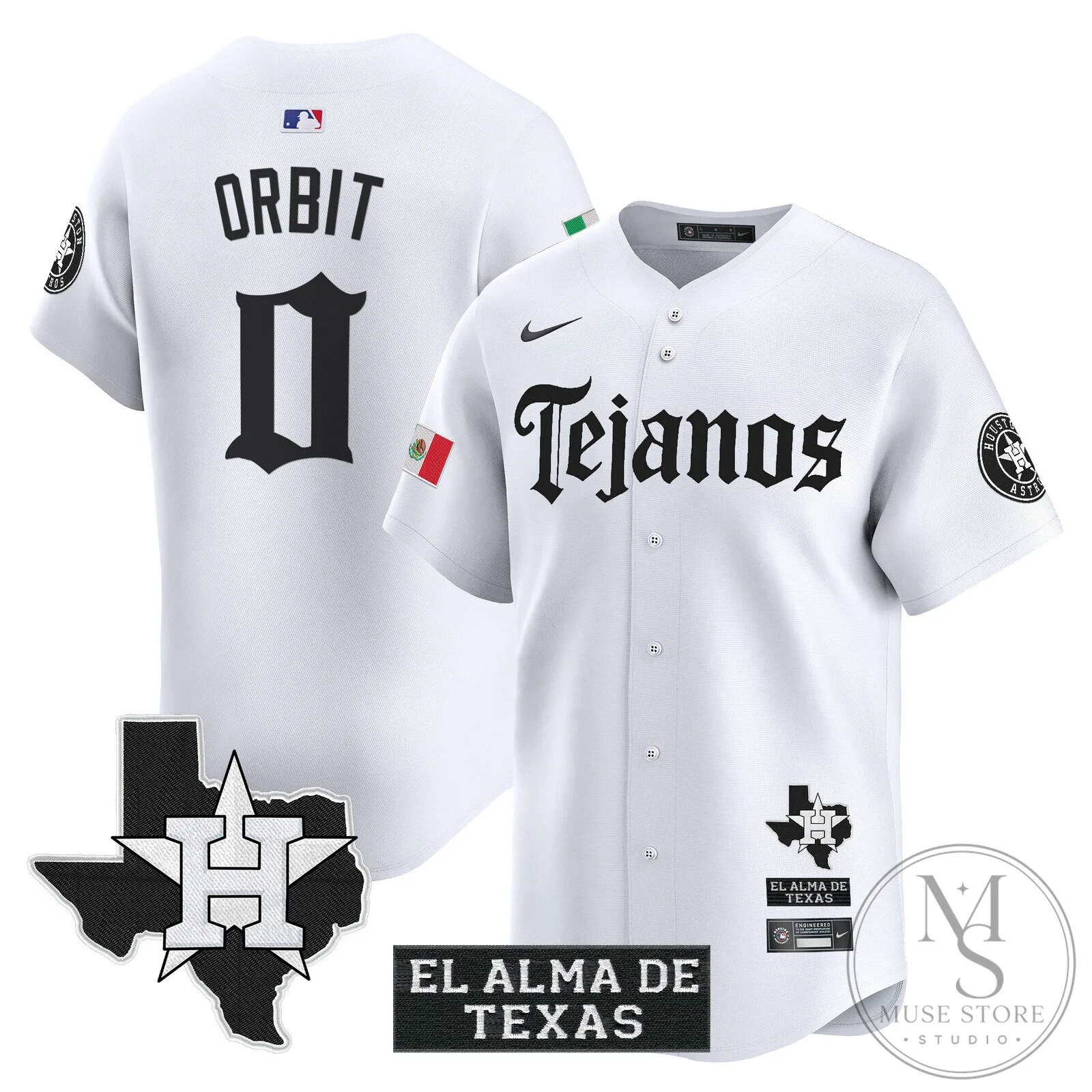 Houston Astros Jose Altuve Tejanos Black Baseball Jersey 35 Houston Astros Jose Altuve Tejanos Black Baseball Jersey