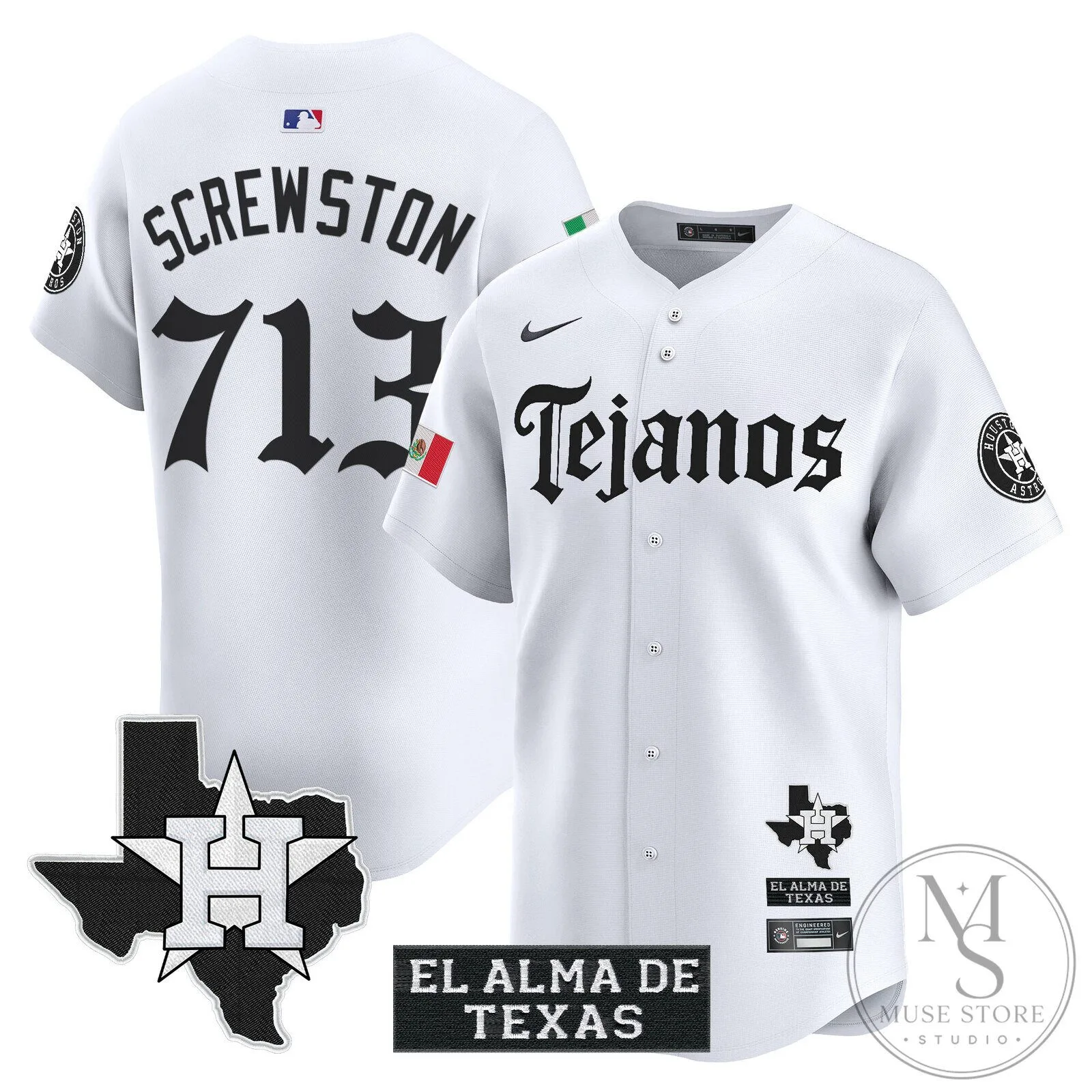 Houston Astros Jose Altuve Tejanos Black Baseball Jersey 36 Houston Astros Jose Altuve Tejanos Black Baseball Jersey