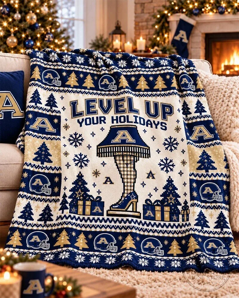 Akron Zips Christmas Level Up Your Holidays Leg Lamp Blanket 5 Akron Zips Christmas Level Up Your Holidays Leg Lamp Blanket
