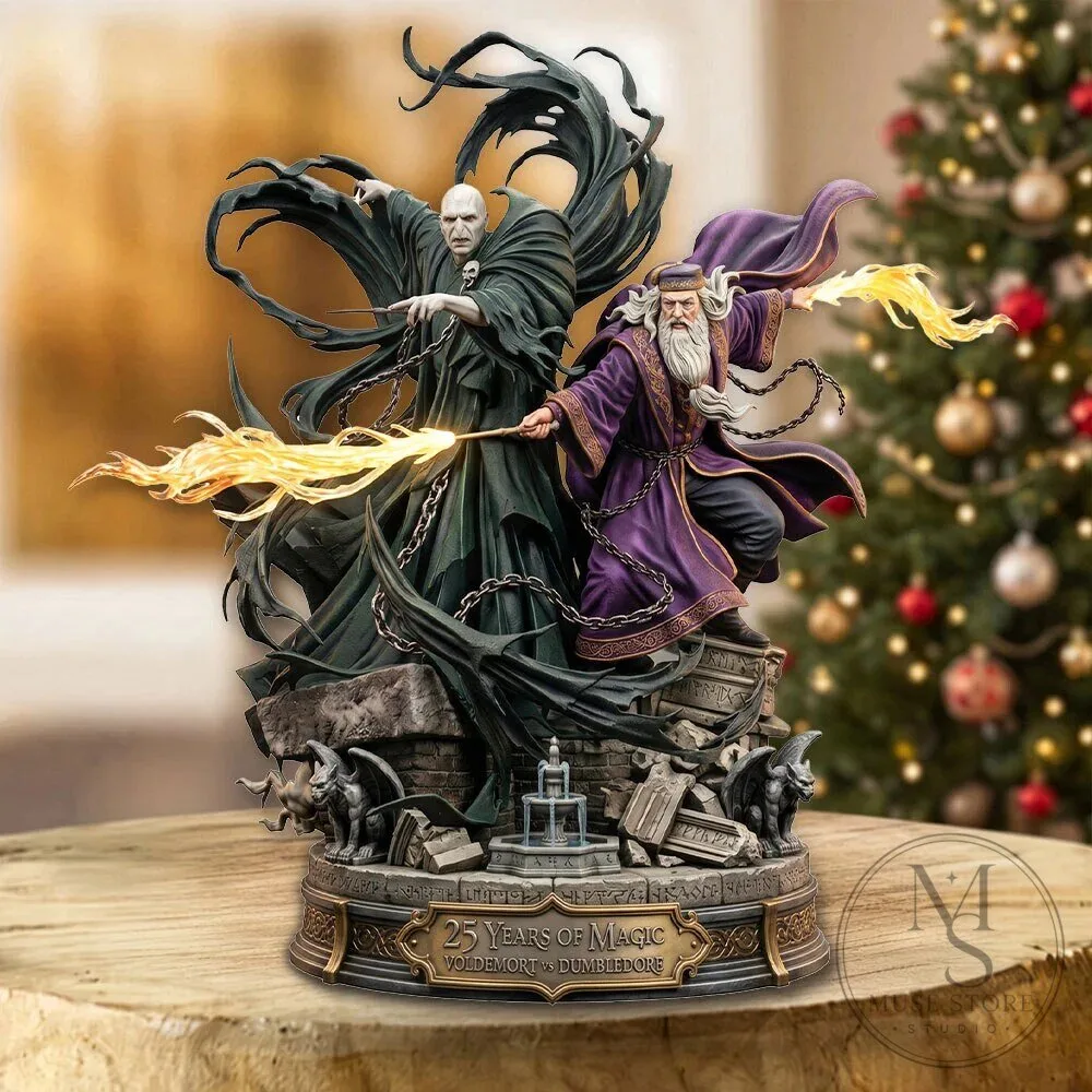 Harry Potter Lord Voldemort Albus Dumbledore 25 Years of Magic Figurine 3 Harry Potter Lord Voldemort Albus Dumbledore 25 Years of Magic Figurine