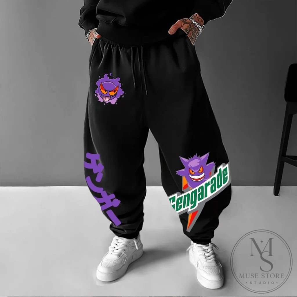 Gengar Pokemon Streetwear Jogger Pants Gengar Pokemon Streetwear Jogger Pants