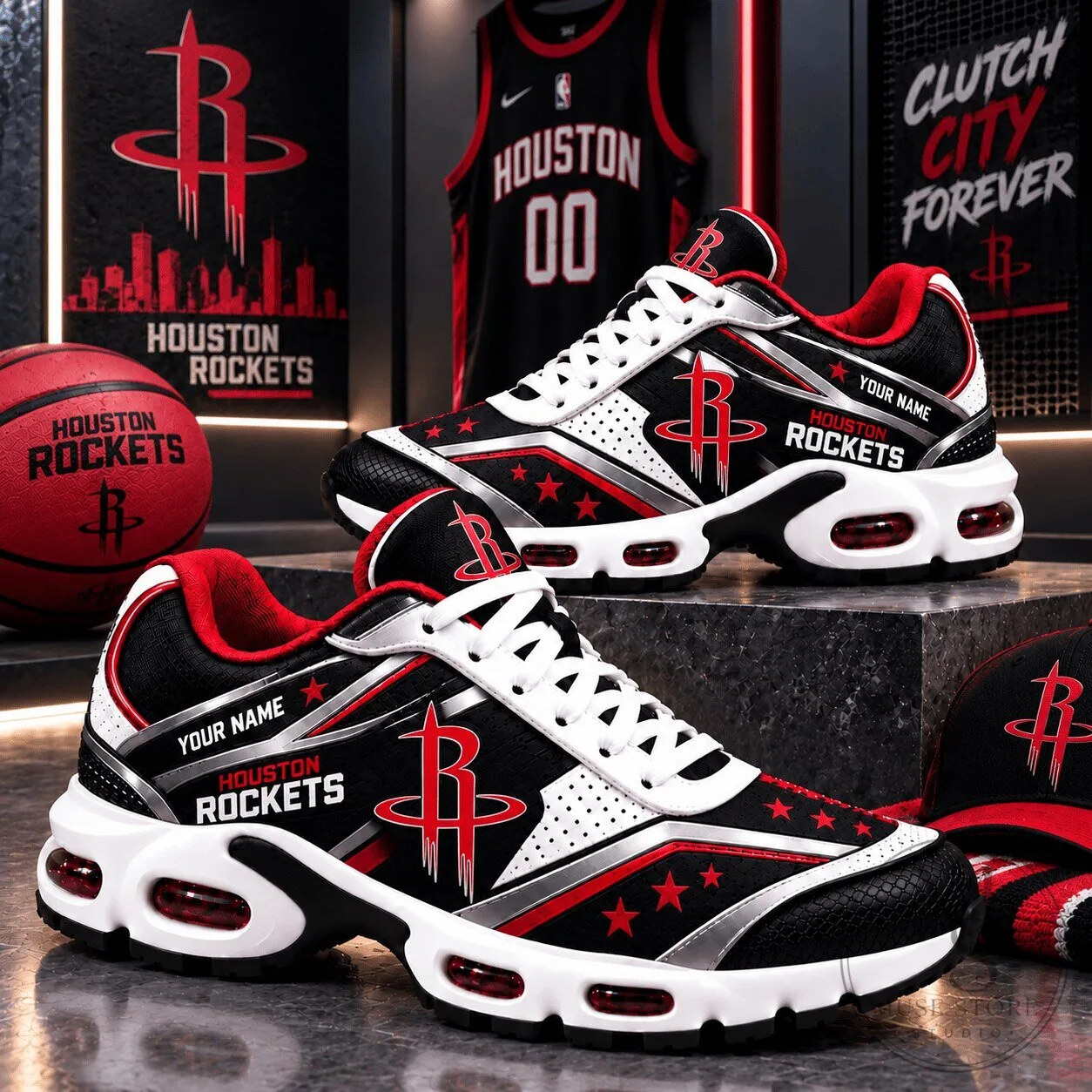 Houston Rockets Basketball Team Logo Personalized Fan Shoes 6 Houston Rockets Basketball Team Logo Personalized Fan Shoes
