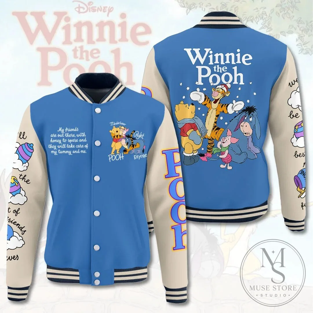 Varsity Jacket featuring Winnie the Pooh and his Friends 2 Varsity Jacket featuring Winnie the Pooh and his Friends