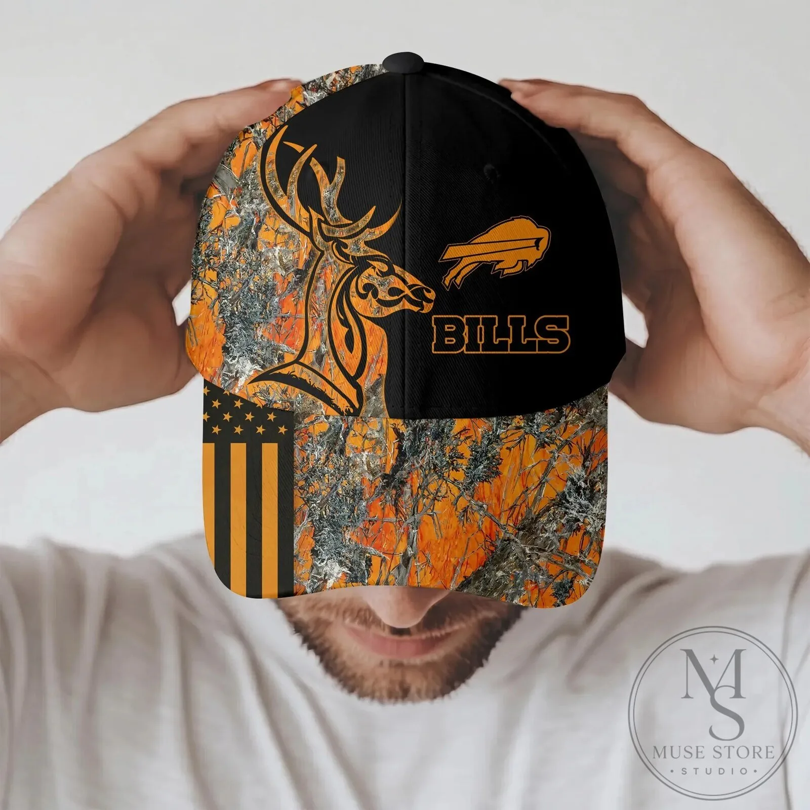 Buffalo Bills Deer Hunting Camouflage Baseball Cap Hat 11 Buffalo Bills Deer Hunting Camouflage Baseball Cap Hat