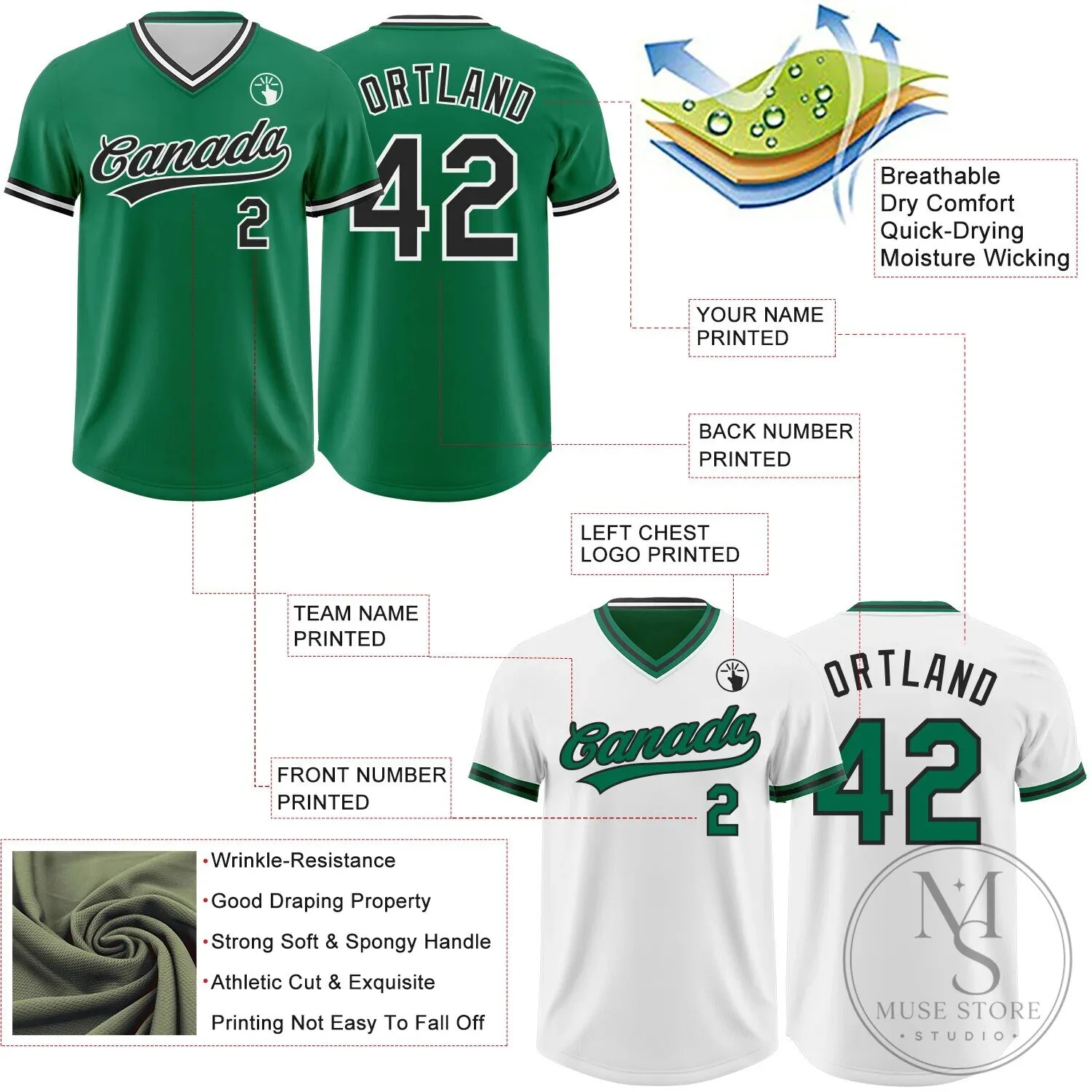 Custom Kelly Green Black White Reversible Pullover Baseball Jersey 15 Custom Kelly Green Black White Reversible Pullover Baseball Jersey