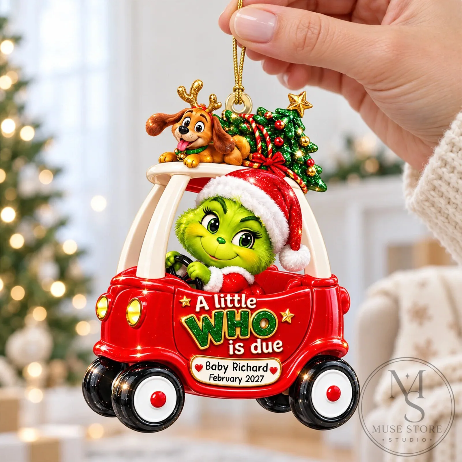 The Grinch A Little Who Is Due Baby Richard February 2027 Christmas Ornament 10 The Grinch A Little Who Is Due Baby Richard February 2027 Christmas Ornament