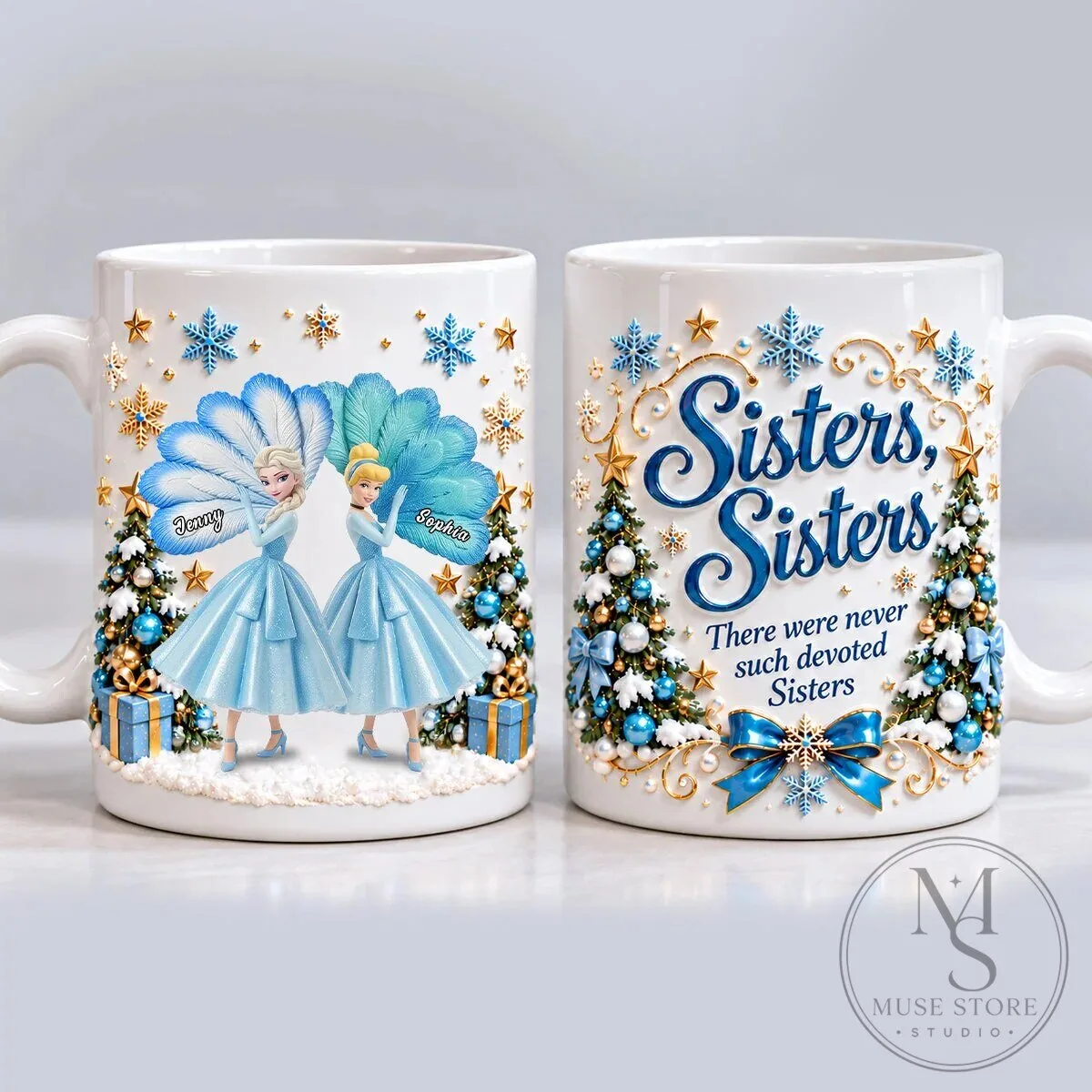 Personalized Sisters Christmas Coffee Mug 12 Personalized Sisters Christmas Coffee Mug