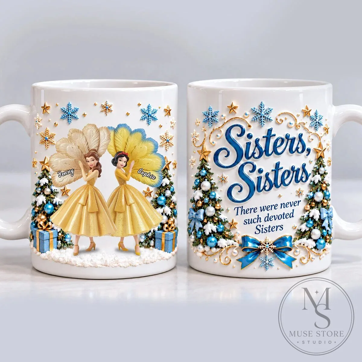 Personalized Sisters Christmas Coffee Mug 13 Personalized Sisters Christmas Coffee Mug