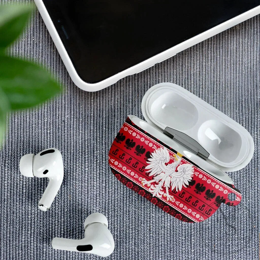 Polish Christmas Wesołych Świąt Lachy Sądeckie Pattern AirPods Case 11 Polish Christmas Wesołych Świąt Lachy Sądeckie Pattern AirPods Case