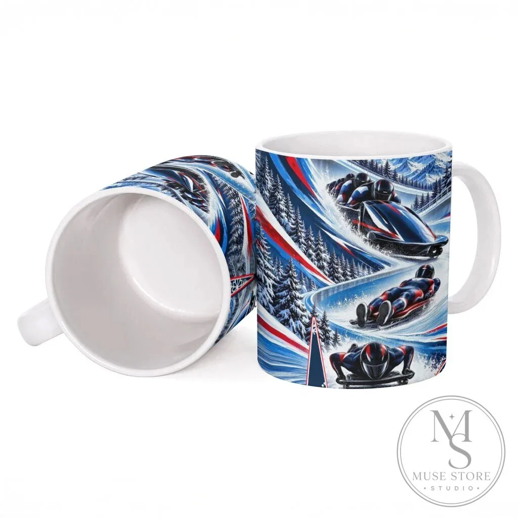 Bobsleigh Luge Skeleton Winter Sliding Sports Ceramic Mug 9 Bobsleigh Luge Skeleton Winter Sliding Sports Ceramic Mug