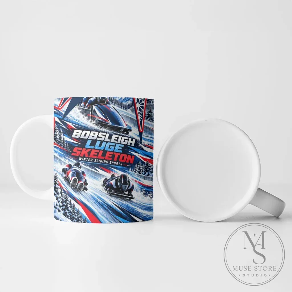 Bobsleigh Luge Skeleton Winter Sliding Sports Ceramic Mug 10 Bobsleigh Luge Skeleton Winter Sliding Sports Ceramic Mug