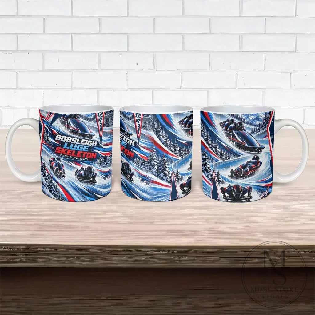 Bobsleigh Luge Skeleton Winter Sliding Sports Ceramic Mug 11 Bobsleigh Luge Skeleton Winter Sliding Sports Ceramic Mug