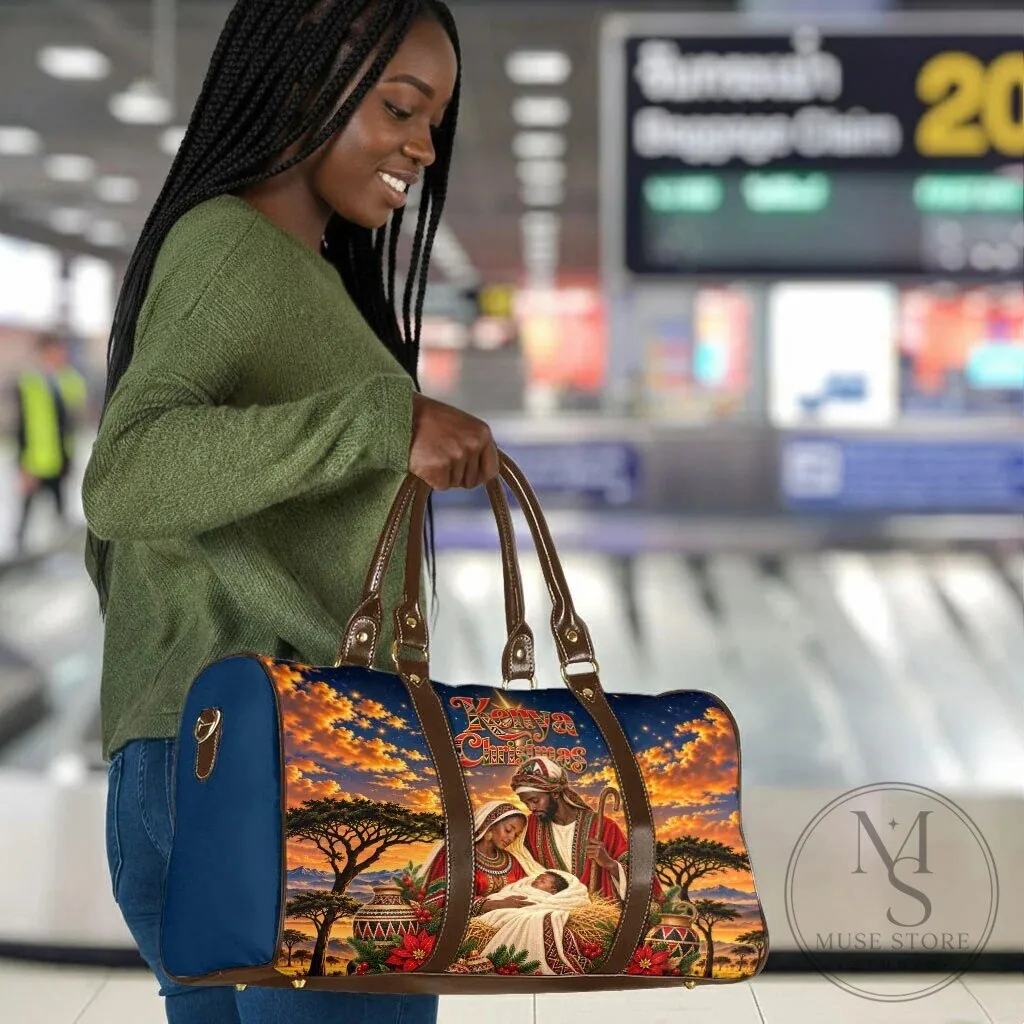 Kenya Christmas African Holy Family Savanna Sunset Travel Bag 13 Kenya Christmas African Holy Family Savanna Sunset Travel Bag