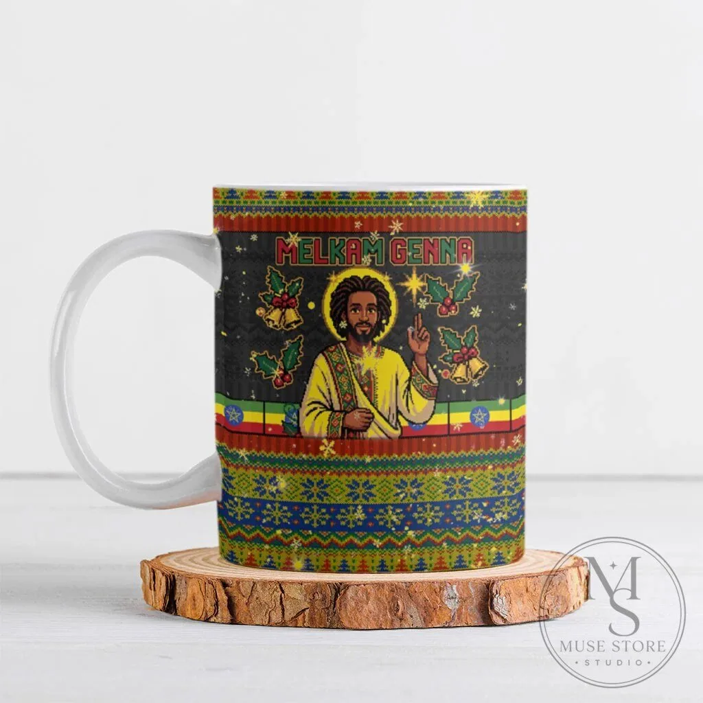 Ethiopian Melkam Genna Jesus Christ Christmas Holiday Ceramic Mug