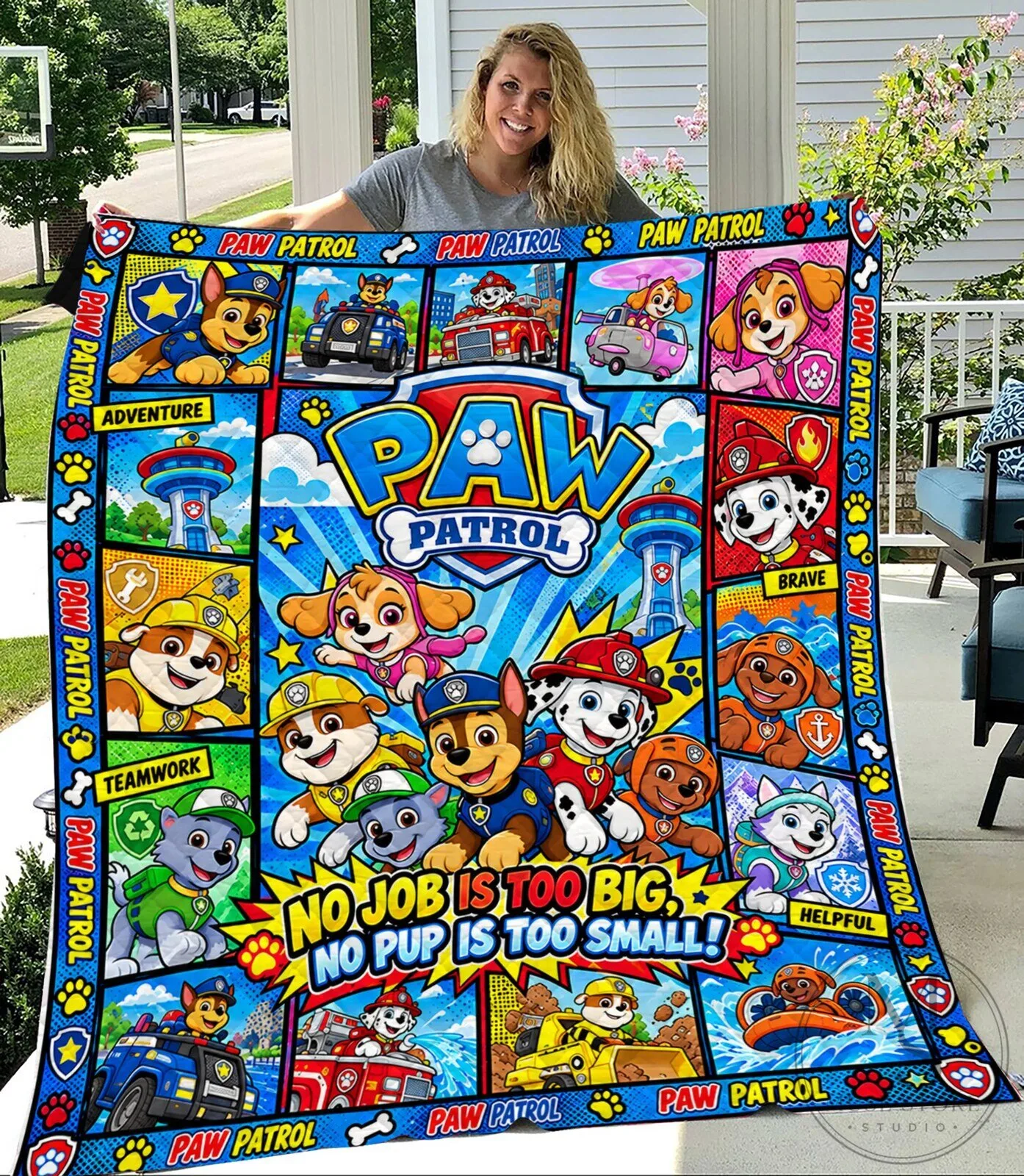Paw Patrol Adventure Teamwork No Job Is Too Big No Pup Is Too Small Blanket